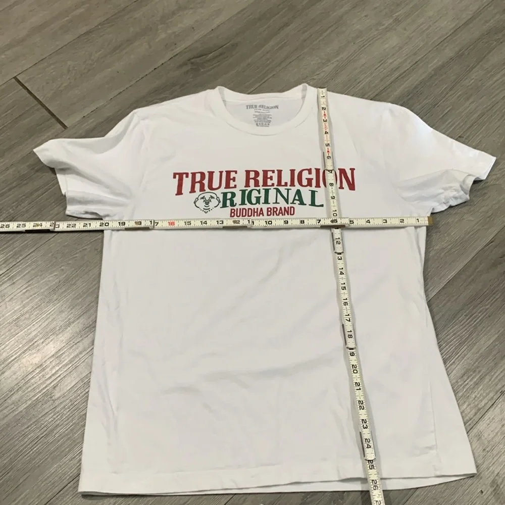True Religion Original Buddha Brand 100% Cotton Screen‎ Print Tee size M